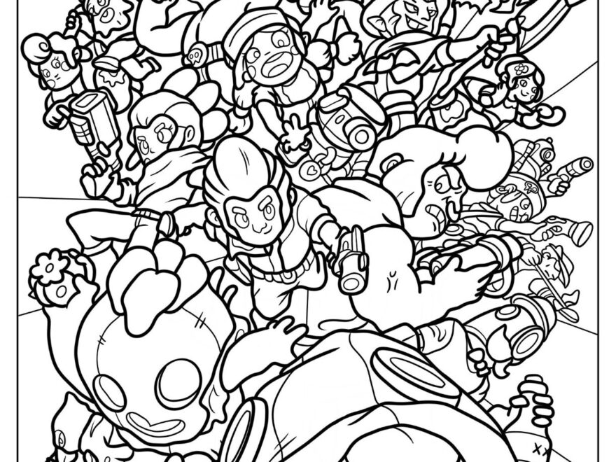 25 Brawl Stars Coloring Pages Free PDF Printables