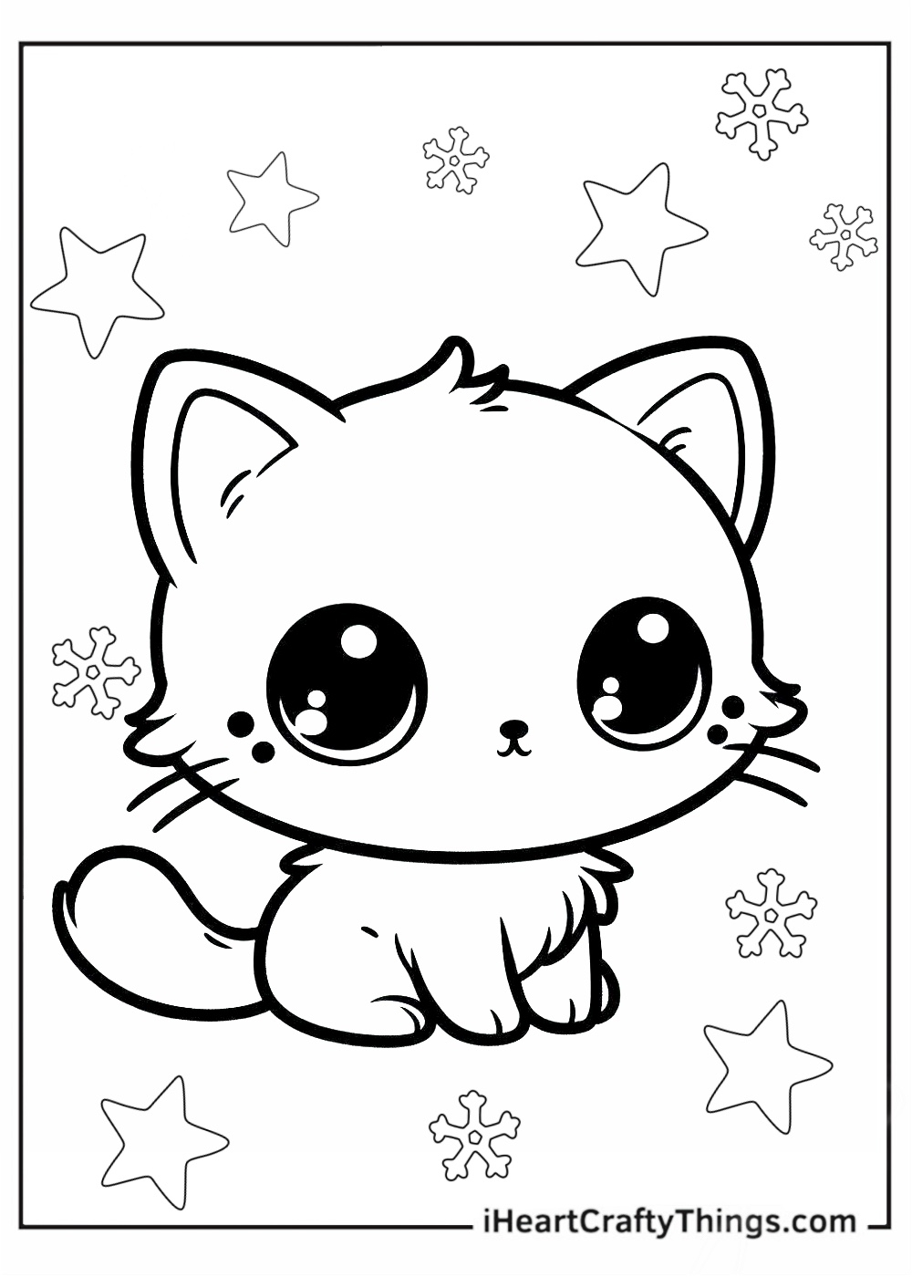 cute kitten coloring pages