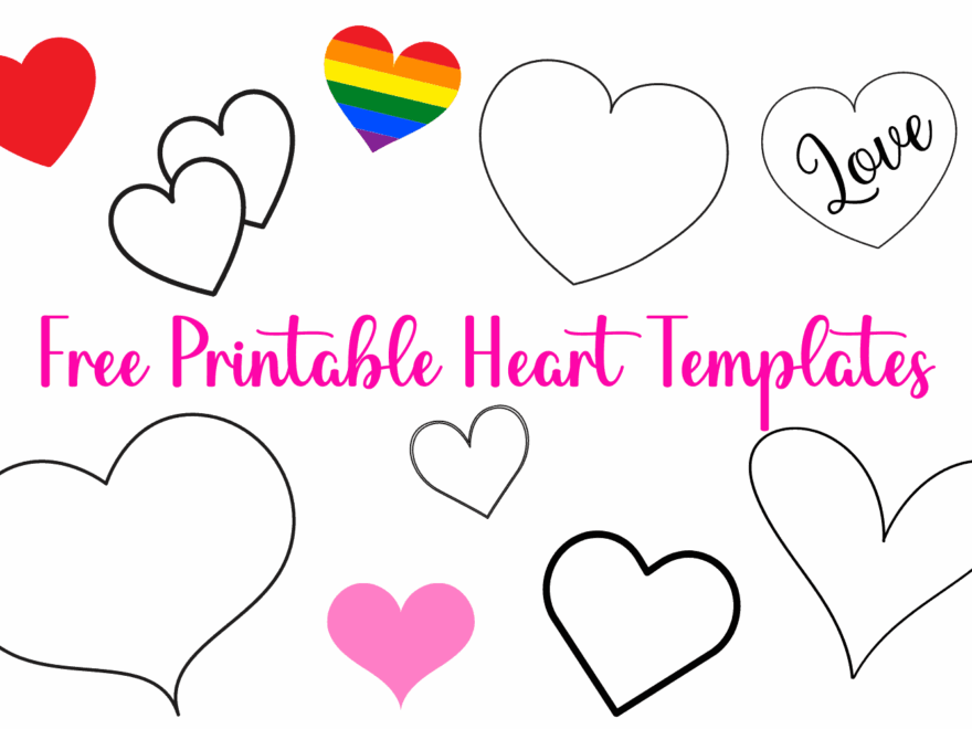 25 FREE Printable Heart Templates Small To Large Sizes Cassie Smallwood