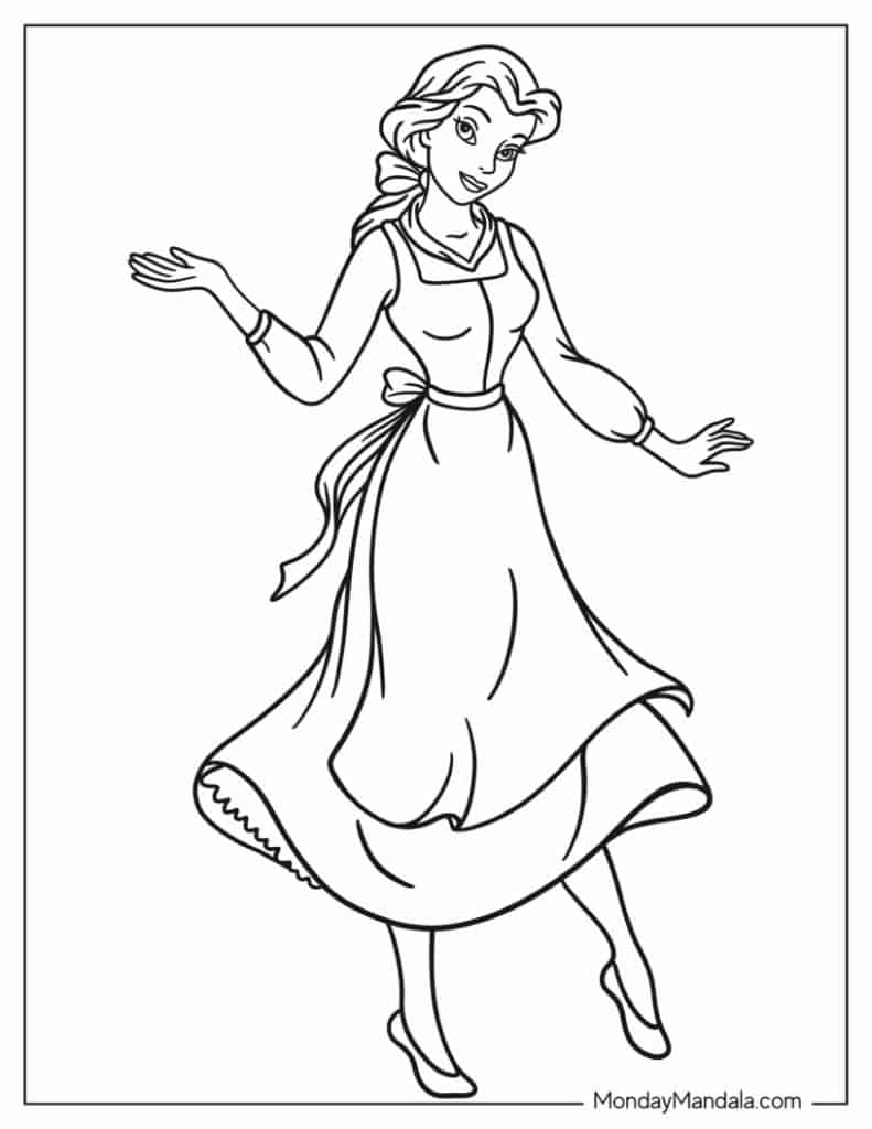 26 Beauty And The Beast Coloring Pages Free PDF Printables  26 Beauty And The Beast Coloring Pages Free PDF Printables
