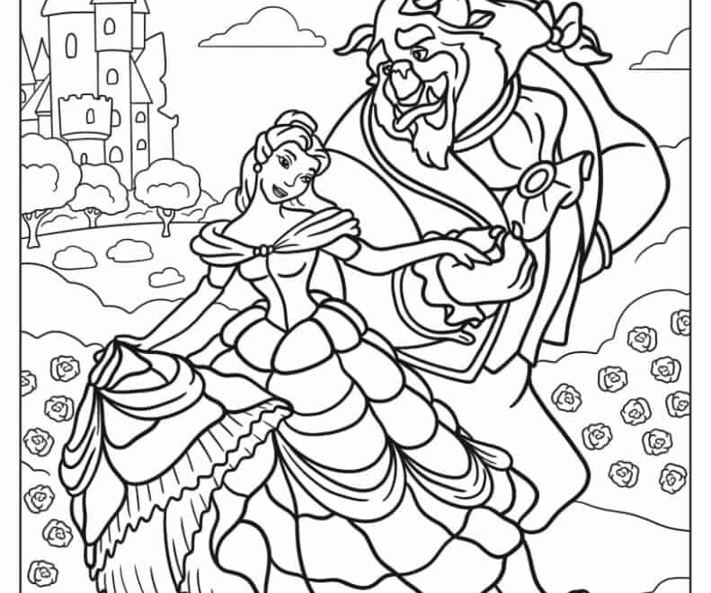 26 Beauty And The Beast Coloring Pages Free PDF Printables