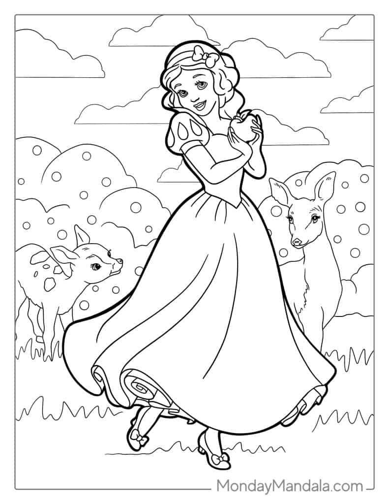 26 Snow White Coloring Pages Free PDF Printables  26 Snow White Coloring Pages Free PDF Printables
