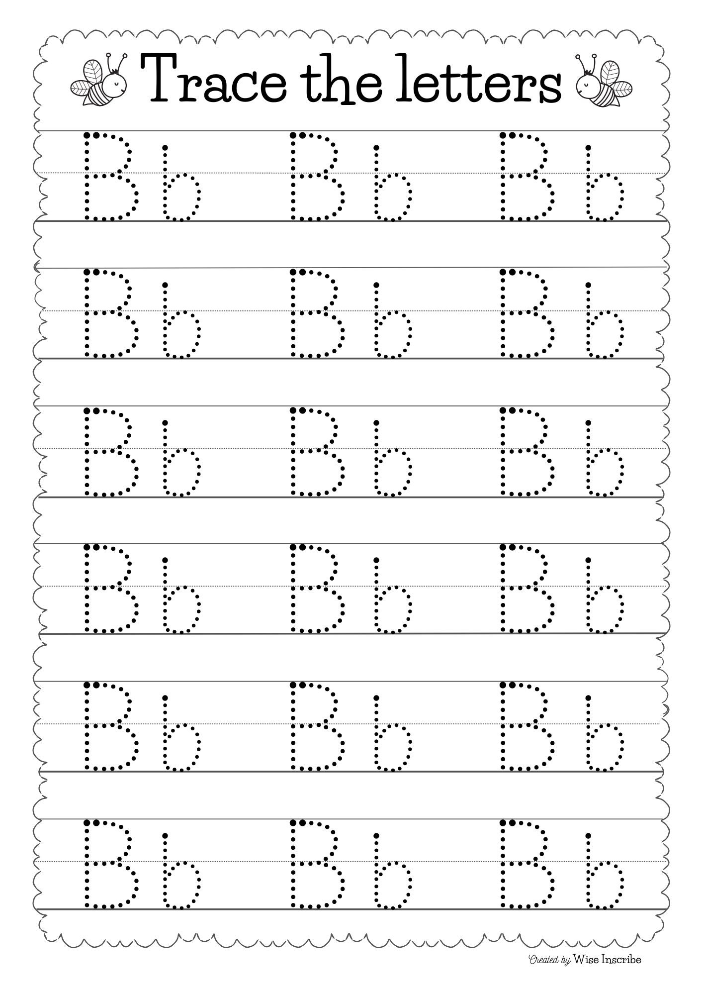 tracing worksheets for nursery