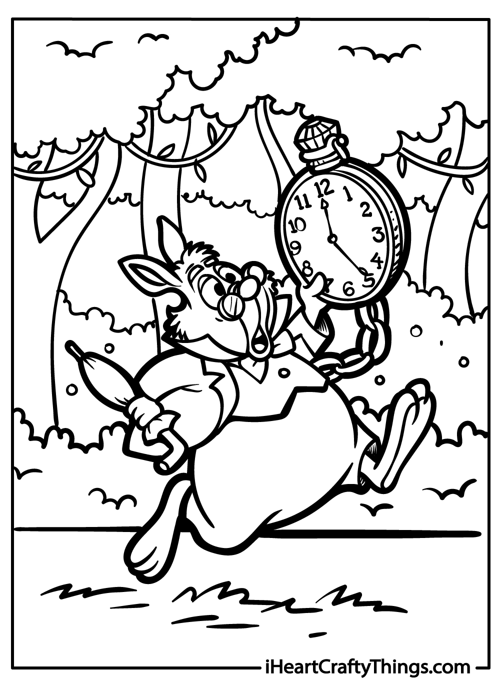 alice in wonderland coloring pages