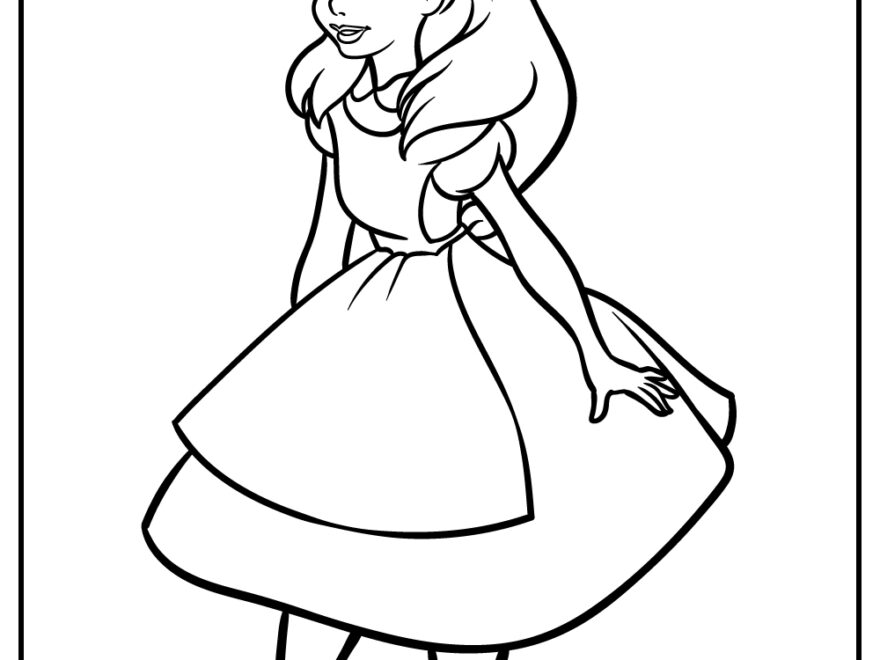 28 Alice In Wonderland Coloring Pages 100 Free Printables