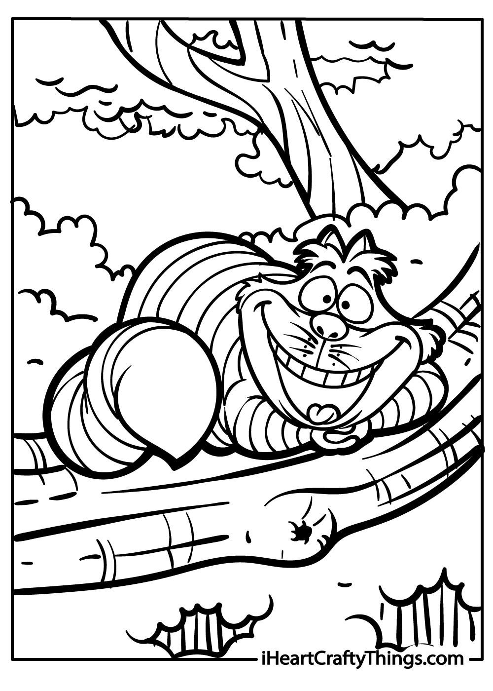 alice wonderland coloring pages