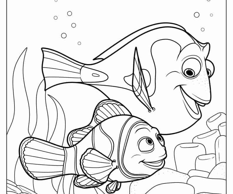 28 Finding Nemo Coloring Pages Free PDF Printables