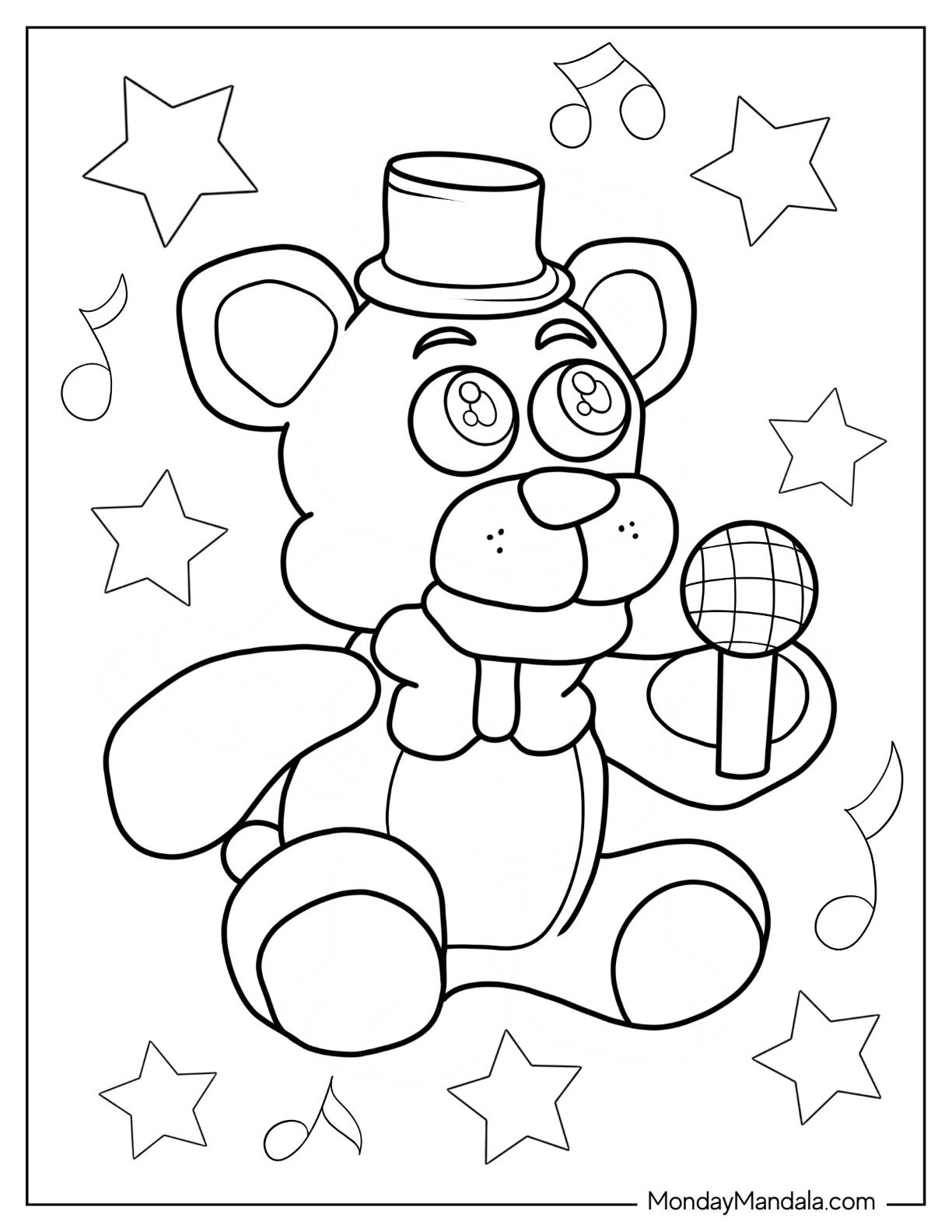 28 Five Nights At Freddie s Coloring Pages Free PDF Printables 