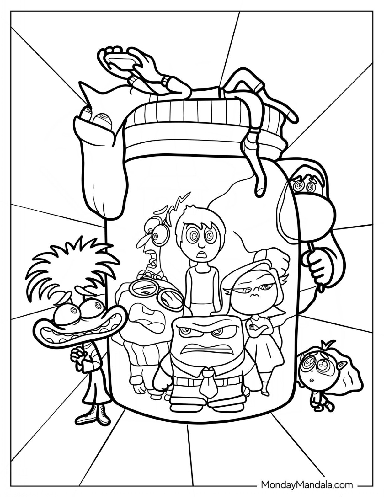 inside out 2 coloring pages printable inside out 2 coloring pages printable