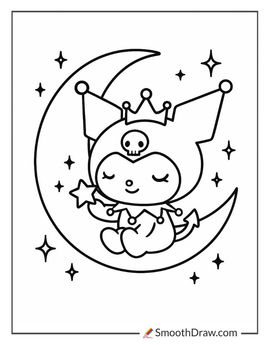 28 Kuromi Coloring Pages Smooth Draw