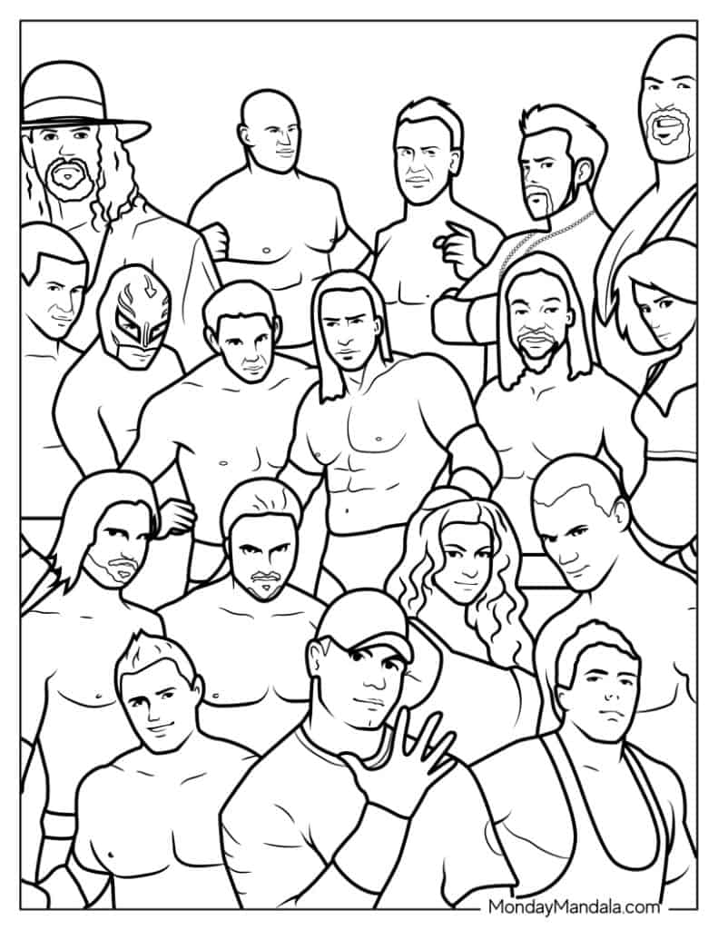 28 Wrestling WWE Coloring Pages Free PDF Printables 28 Wrestling WWE Coloring Pages Free PDF Printables