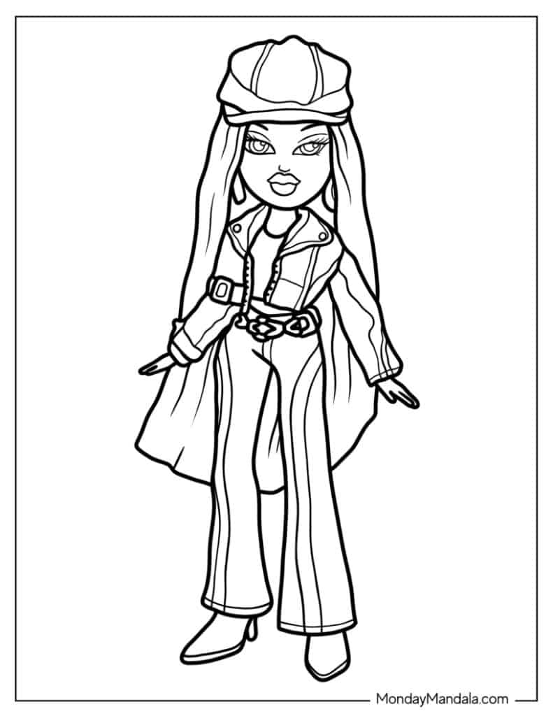 bratz doll coloring pages bratz doll coloring pages