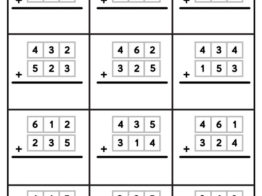 3 Digit Addition Worksheets Superstar Worksheets