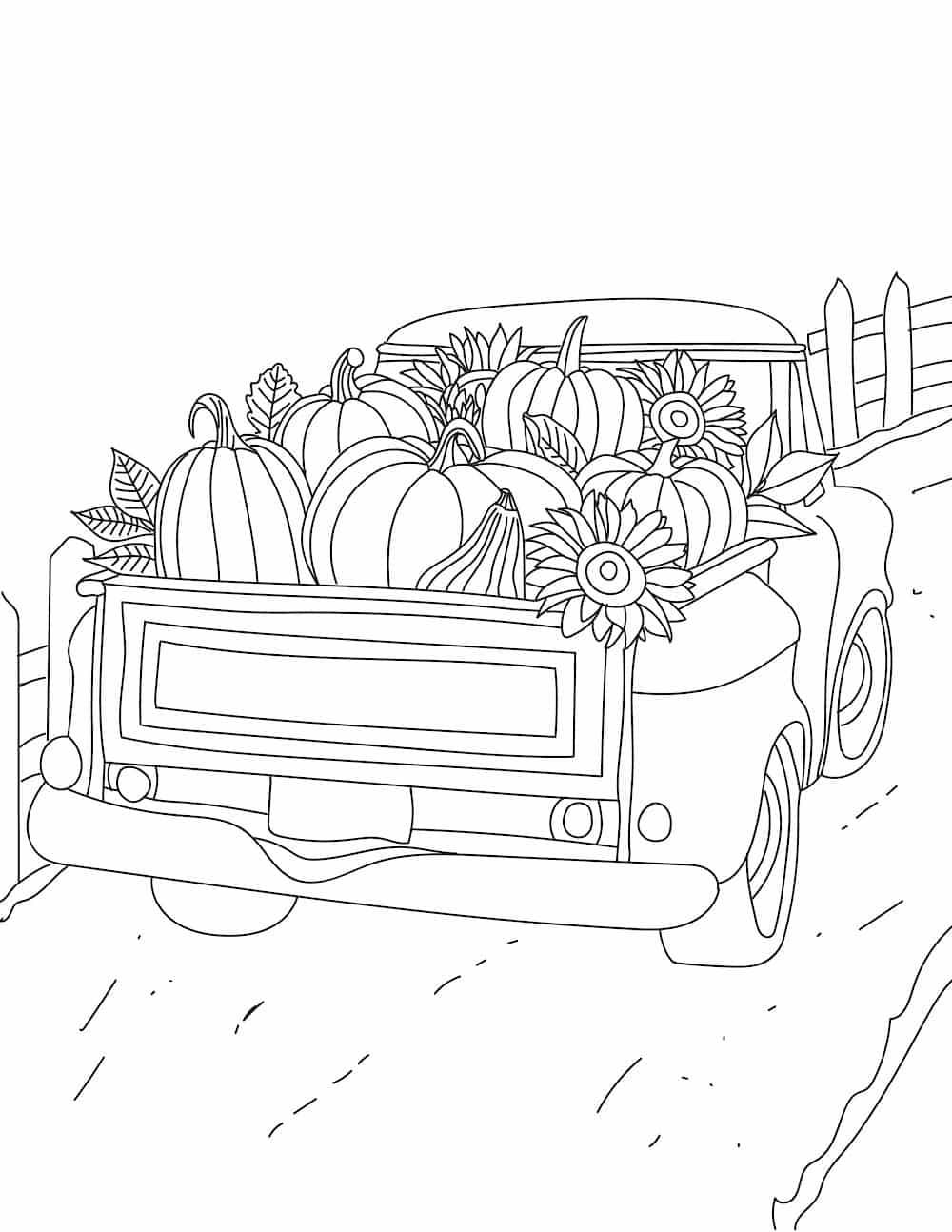 3 Printable Easy Fall Coloring Pages For Adults 3 Printable Easy Fall Coloring Pages For Adults