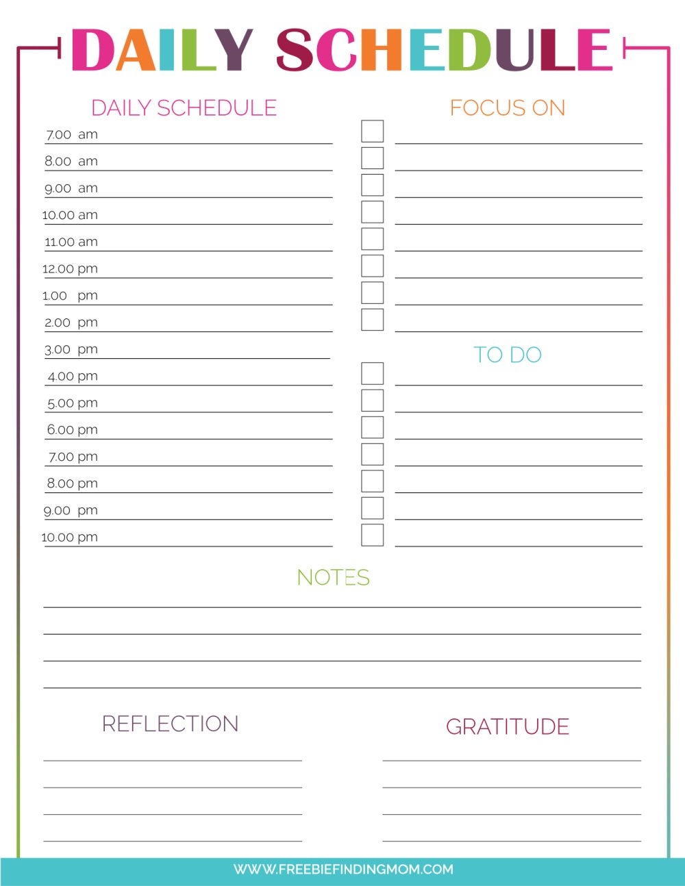 3 Printable Hourly Schedule Templates 3 Printable Hourly Schedule Templates