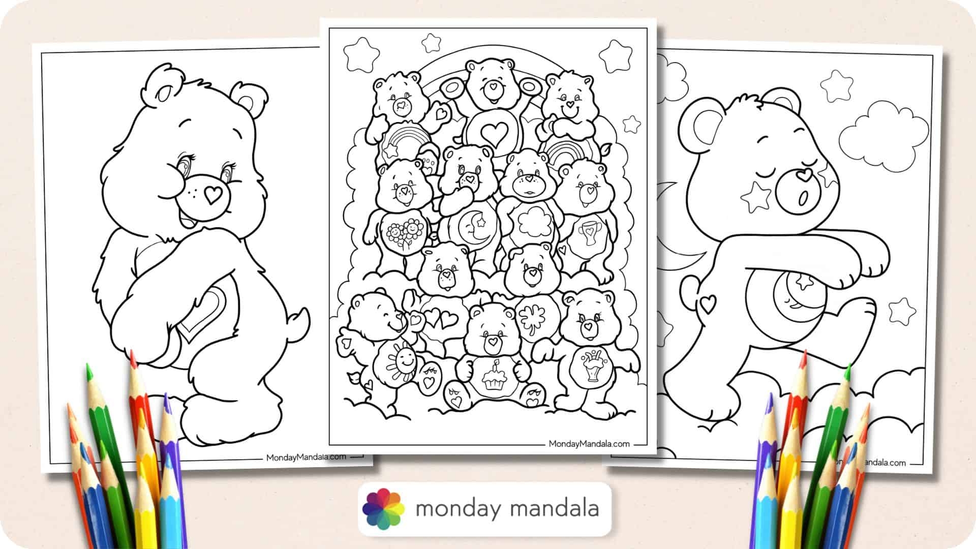 30 Care Bears Coloring Pages Free PDF Printables  30 Care Bears Coloring Pages Free PDF Printables