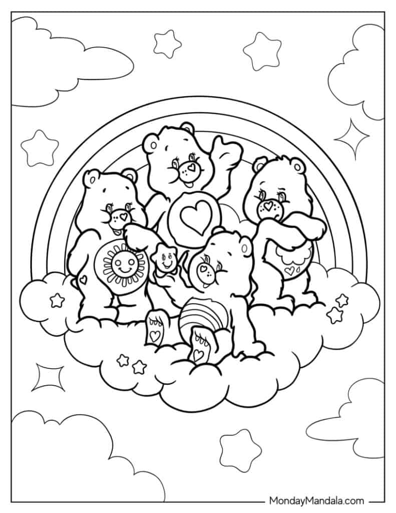 30 Care Bears Coloring Pages Free PDF Printables  30 Care Bears Coloring Pages Free PDF Printables
