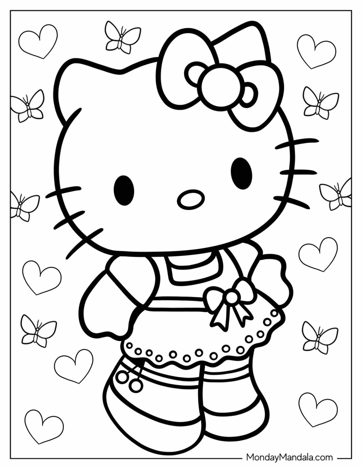 cartoon characters coloring pages