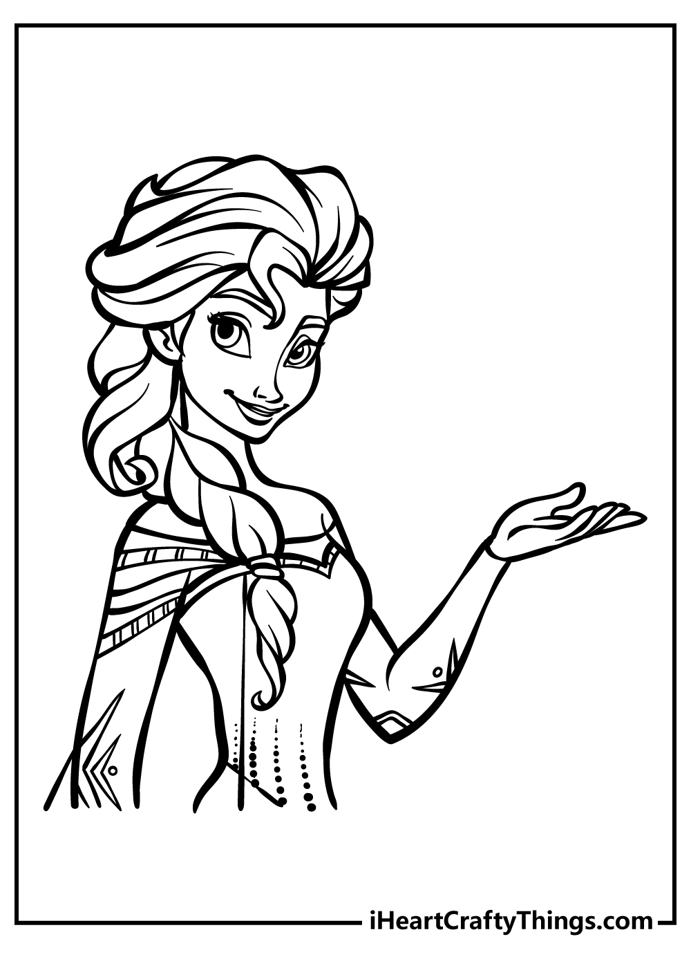 elsa coloring sheets printable