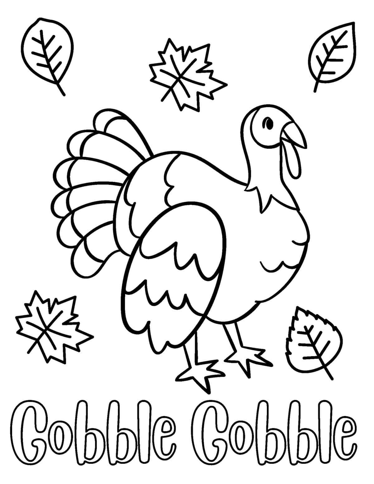 printable thanksgiving coloring page