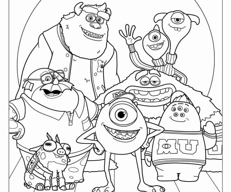 30 Monsters Inc Coloring Pages Free PDF Printables