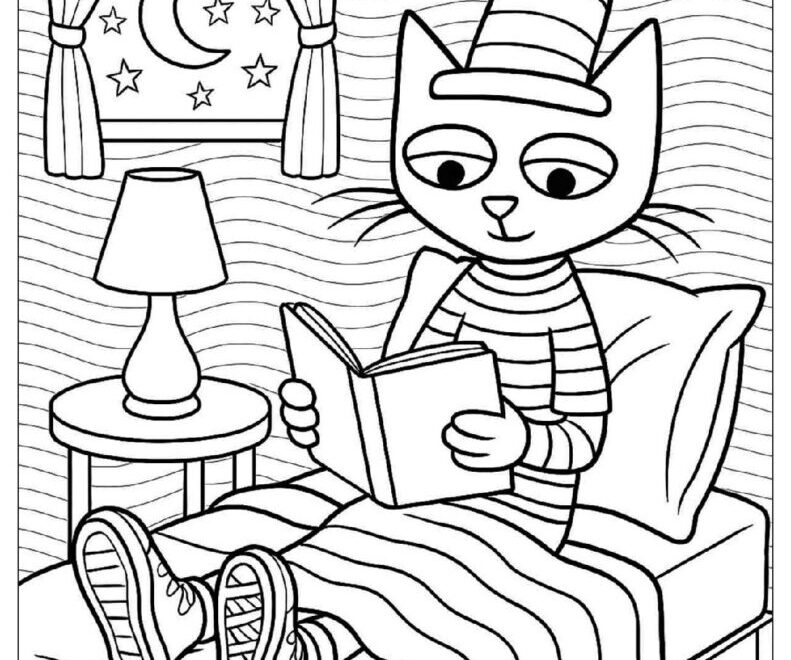 30 Pete The Cat Coloring Pages Free PDF To Print Woo Coloring
