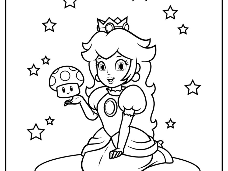 30 Princess Peach Coloring Pages 100 Free Printables