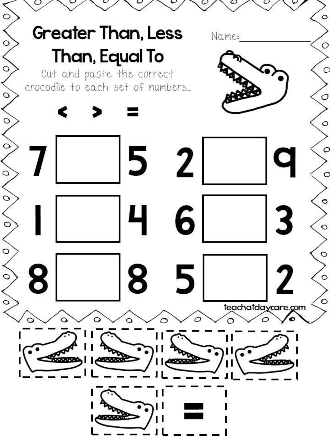 greater and less than signs worksheets greater and less than signs worksheets