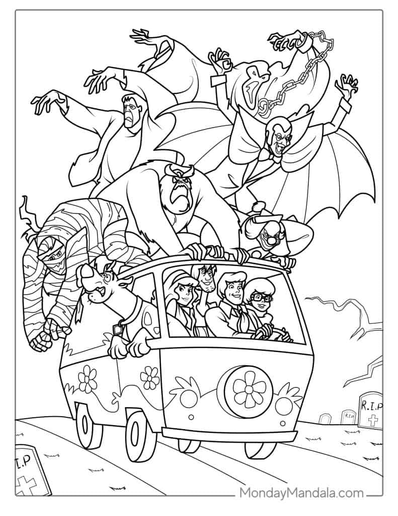 30 Scooby Doo Coloring Pages Free PDF Printables  30 Scooby Doo Coloring Pages Free PDF Printables