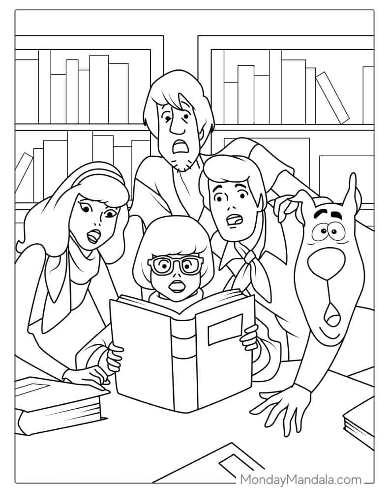 30 Scooby Doo Coloring Pages Free PDF Printables 
