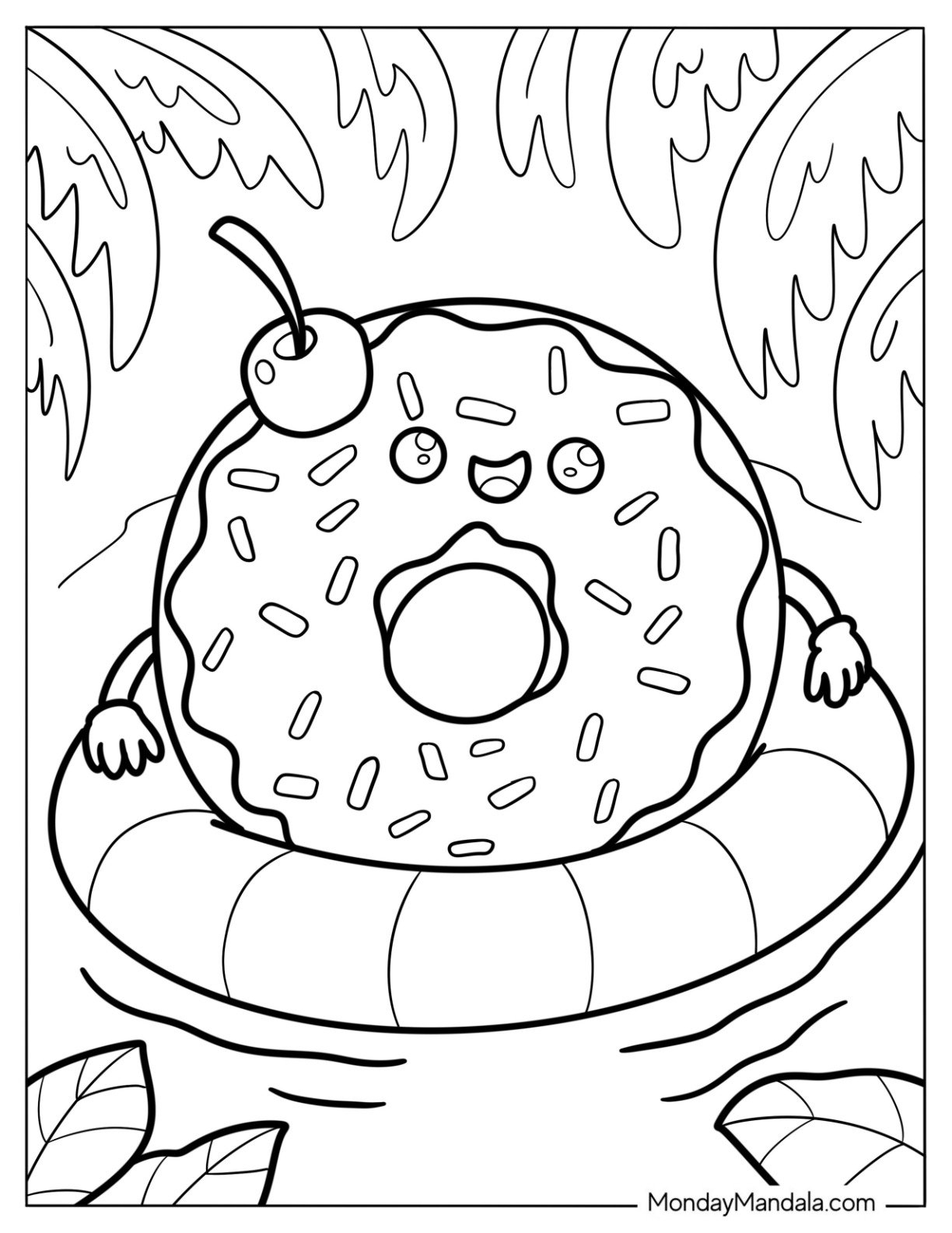 31 Donut Coloring Pages Free PDF Printables  31 Donut Coloring Pages Free PDF Printables