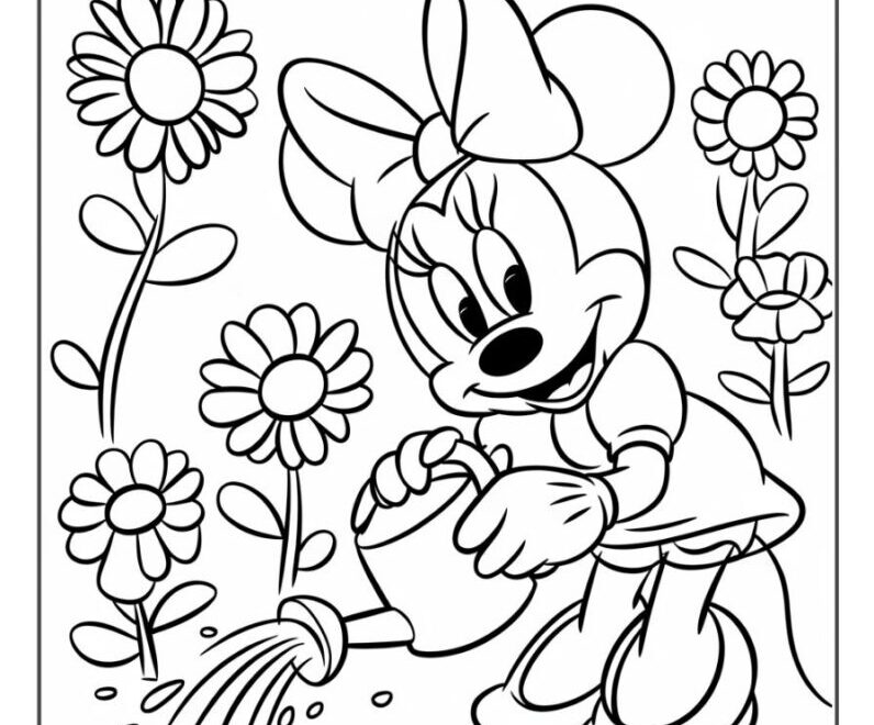 32 Minnie Mouse Coloring Pages Free Printables
