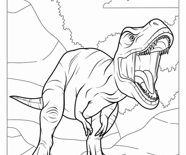 32 T Rex Coloring Pages Free PDF Printables