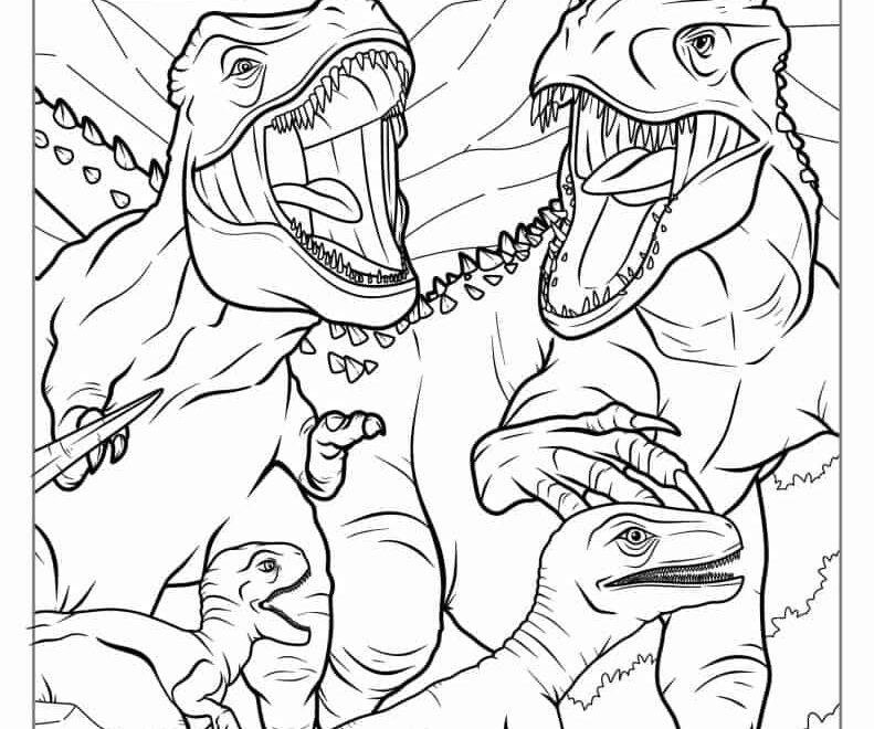 32 T Rex Coloring Pages Free PDF Printables