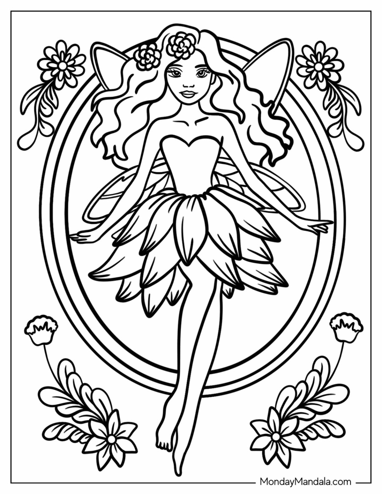 printable fairy coloring pages