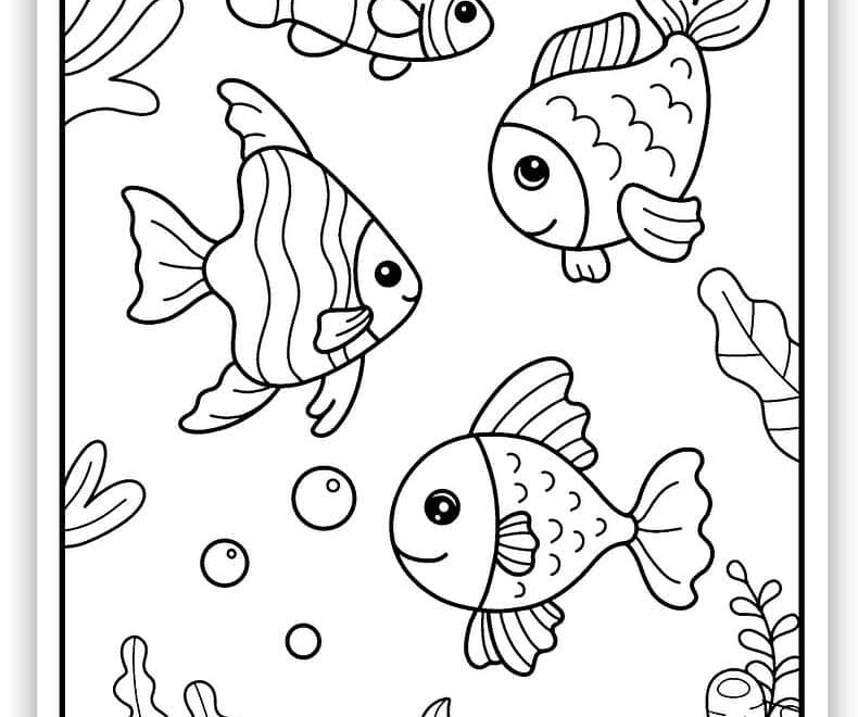 34 Interesting Fish Coloring Pages Free PDF Printables Simply Love Coloring