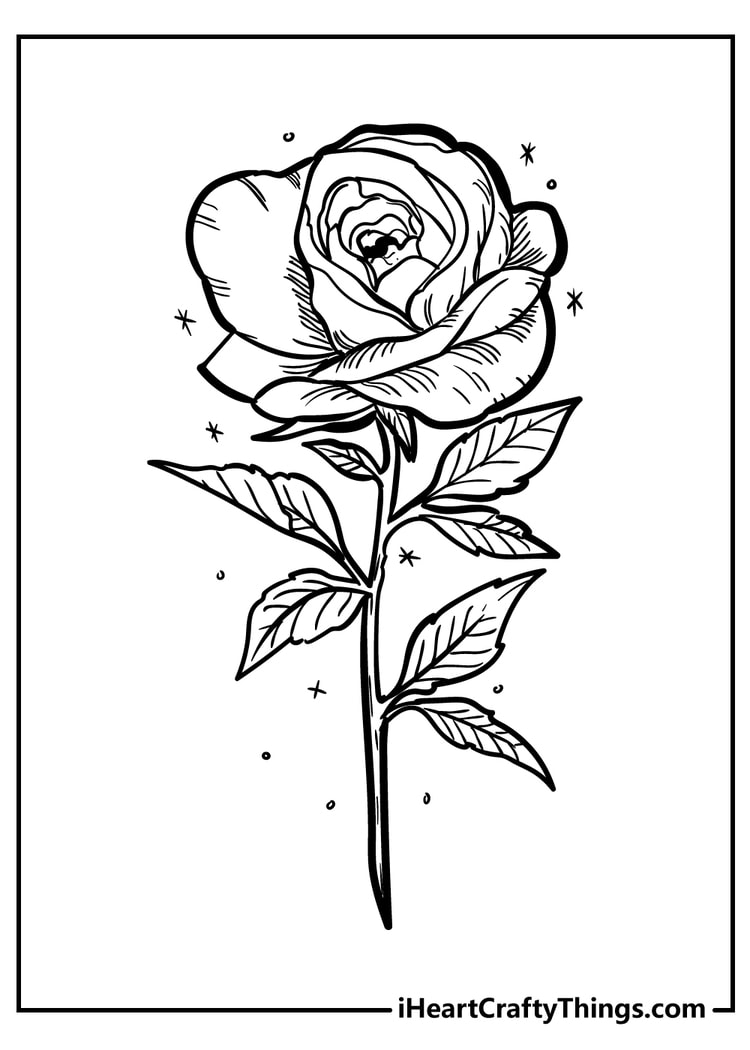 35 Rose Coloring Pages 100 Free To Download Print 35 Rose Coloring Pages 100 Free To Download Print