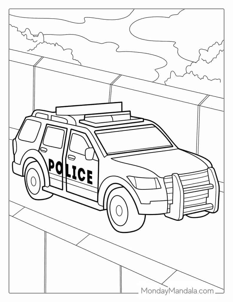 36 Police Car Coloring Pages Free PDF Printables 36 Police Car Coloring Pages Free PDF Printables