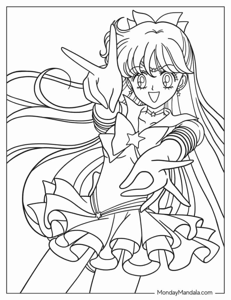 36 Sailor Moon Coloring Pages Free PDF Printables 
