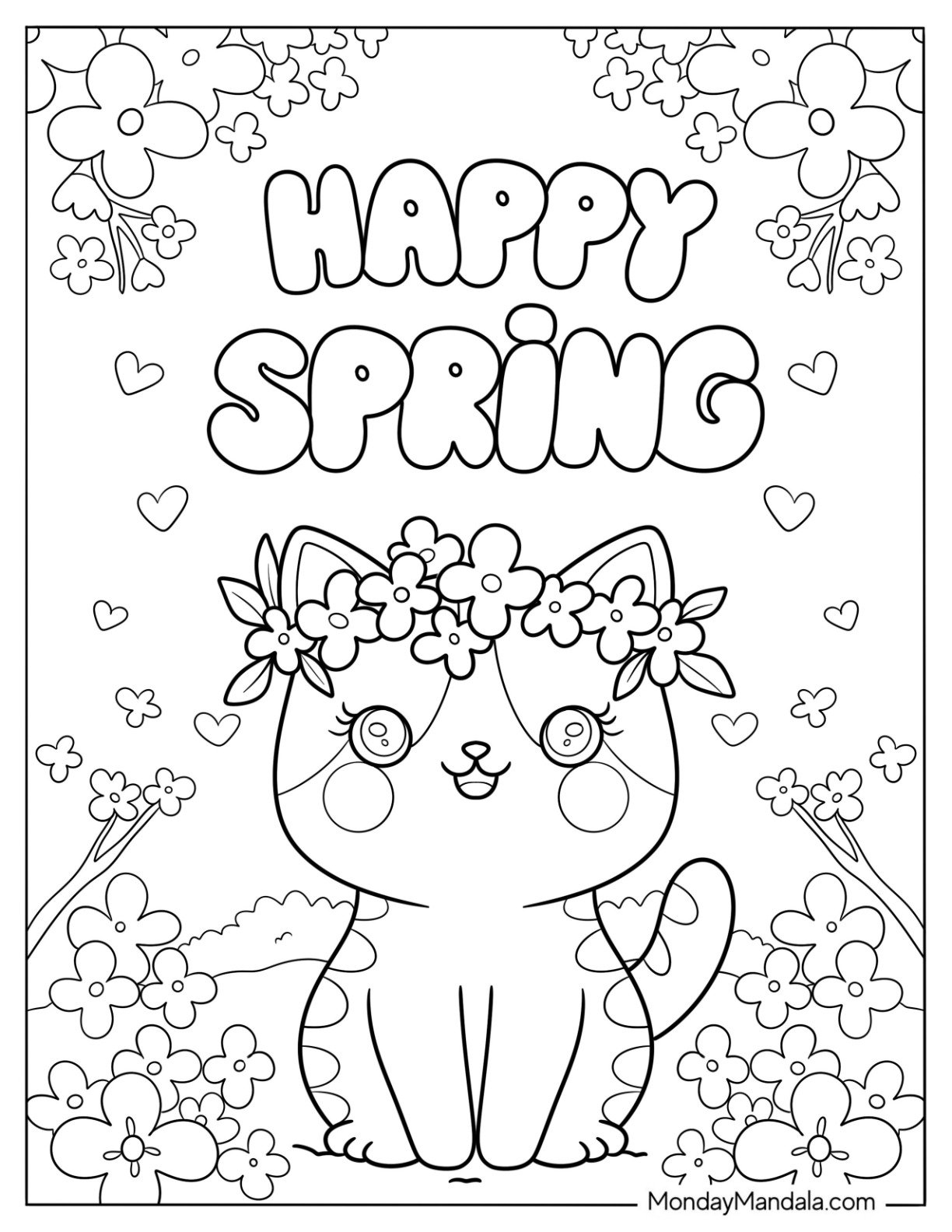 free spring coloring pictures printables free spring coloring pictures printables