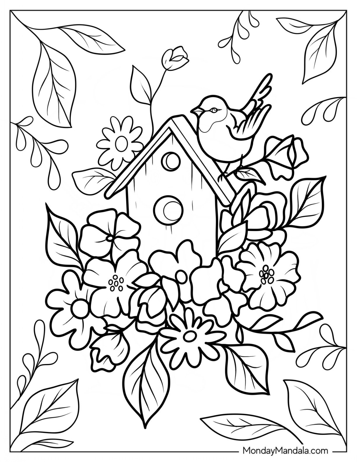 free coloring pages spring