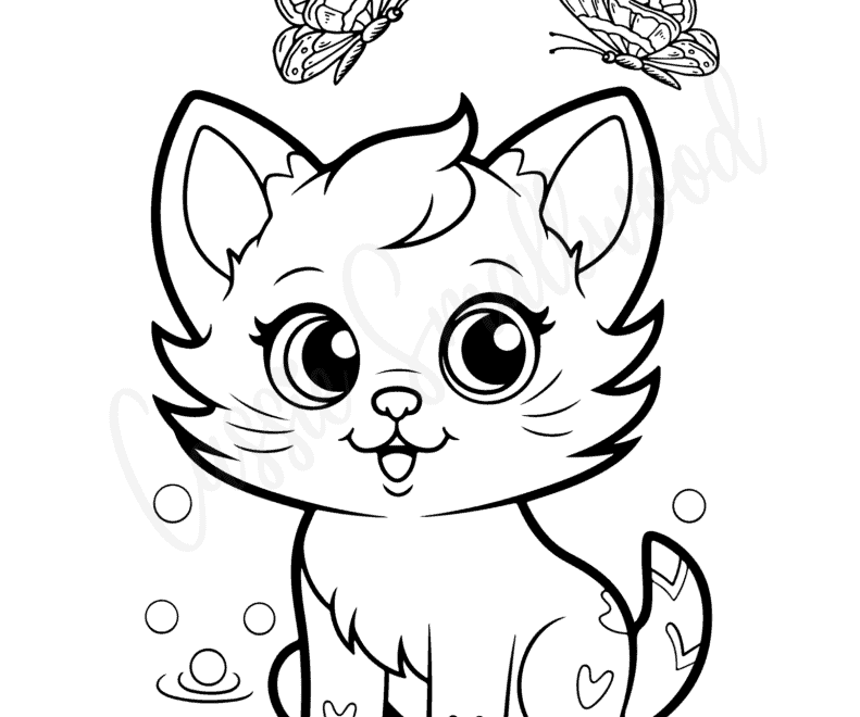 37 Cute Cat Coloring Pages Cassie Smallwood