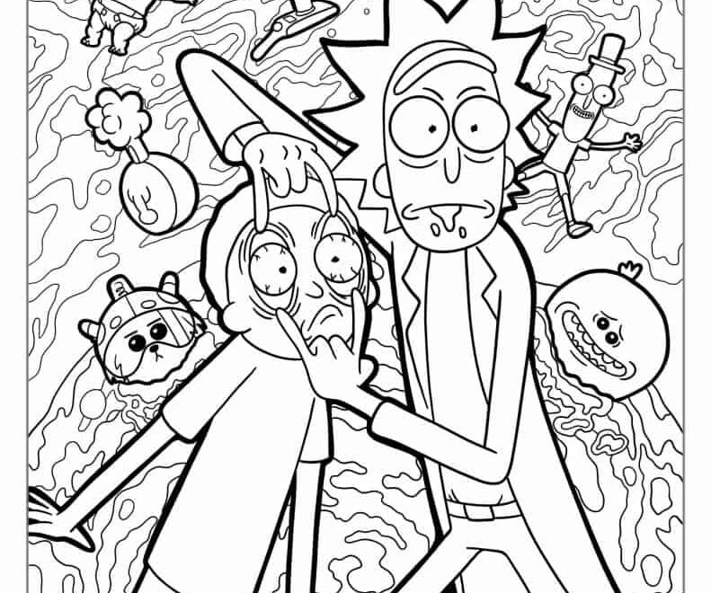 37 Rick And Morty Coloring Pages Free PDF Printables