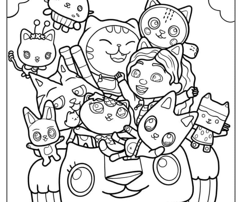 38 Gabby s Dollhouse Coloring Pages Free PDF Printables