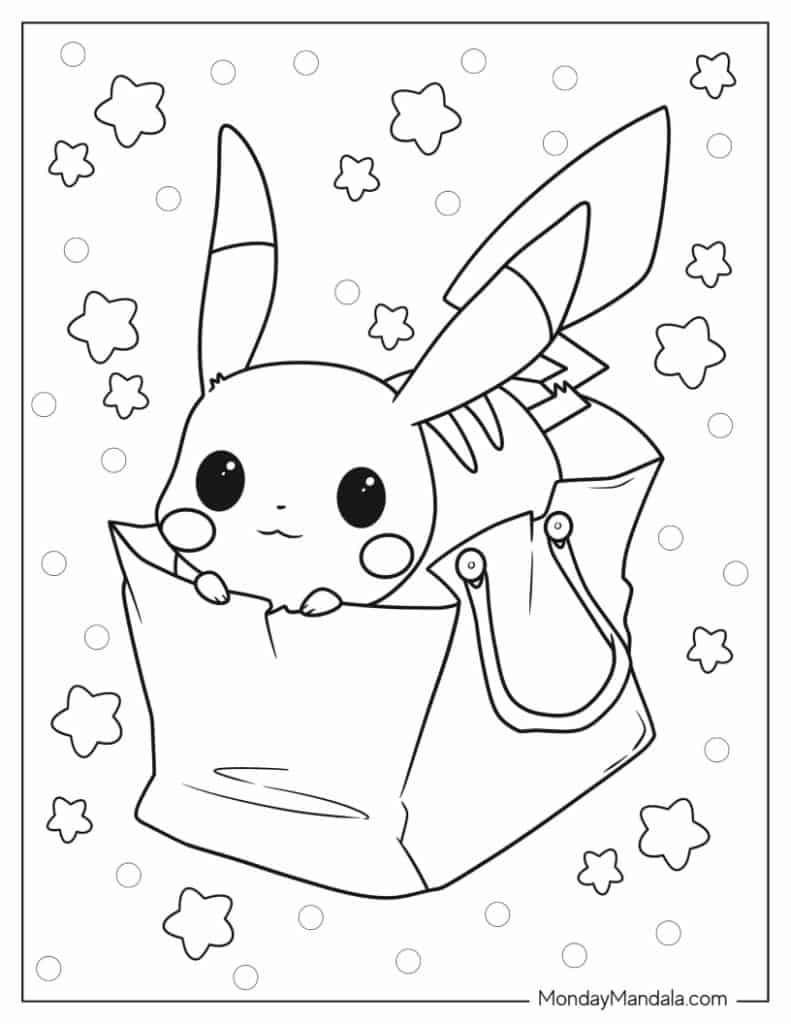 38 Pikachu Coloring Pages Free PDF Printables 