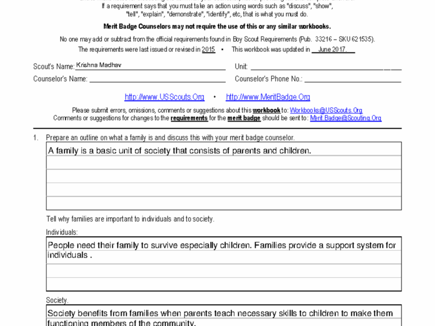 388013350 Family Life Pdf Family Life Merit Badge Workbook This Workbook Can Help You But You Studocu