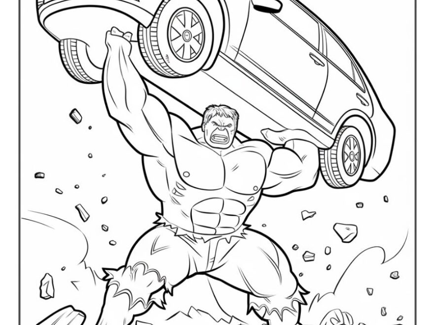 39 Hulk Coloring Pages Free Printables
