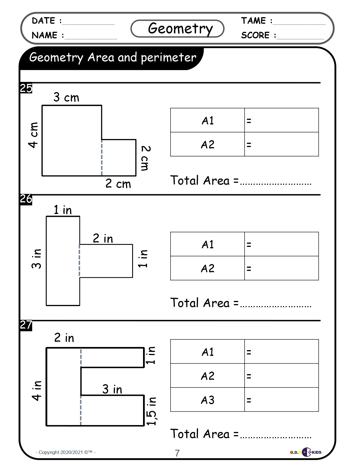 area and perimeter worksheets grade 3