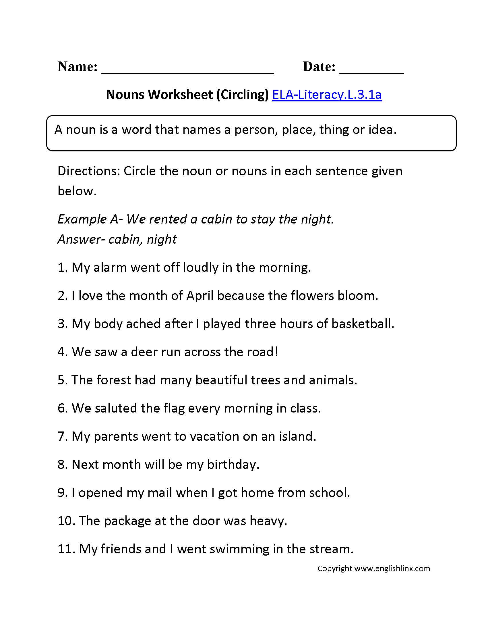 3rd Grade Common Core Language Worksheets 3rd Grade Common Core Language Worksheets