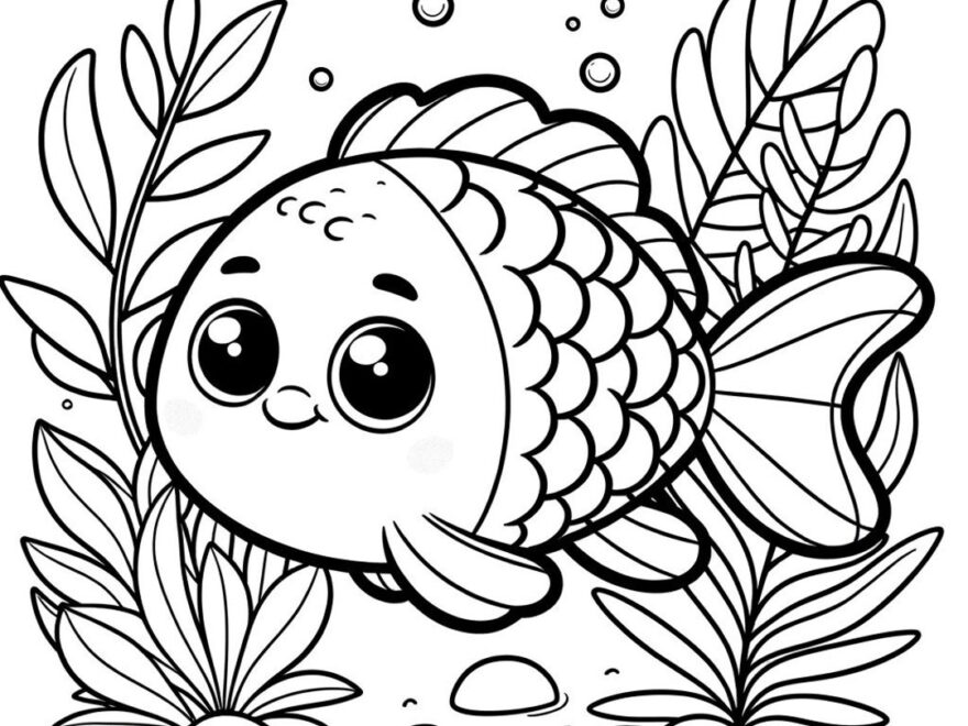 4 Page Bundle Fish Coloring Page Colorful Fish Coloring Page Sea Fish Coloring Page Animal Coloring Page Etsy Canada
